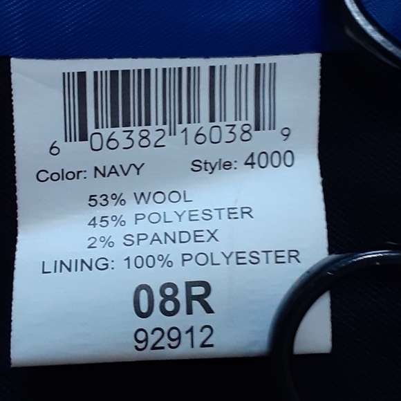 DEVON-AIRE FINE RIDING ATTIRE Nvy Wool Blend Riding Jacket Size 08R - Picture 6 of 14